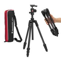 Manfrotto Befree Advanced AS, camerastatief, draaislot, compatibel met Arca-Swiss, draagbaar, compact reisstatief, balkop, koolstofstatief voor DSLR, spiegelloze camera-accessoires