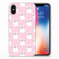 Apple iPhone X | Xs TPU Hoesje Sleeping Cats - thumbnail