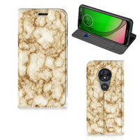 Motorola Moto G7 Play Standcase Marmer Goud