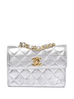 CHANEL Pre-Owned mini sac porté épaule Classic Flap (1990) - Argent - thumbnail