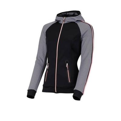 Sjeng Sports Plus Size sportvest Kailies plus zwart/grijs/roze Sjeng Sports Plus Size sportvest Kailies plus zwart/grijs/roze