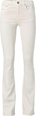 High waist flared denim 32 bone white