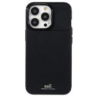 Saii Carbon Fiber iPhone 13 Pro Max TPU Case - Zwart - thumbnail