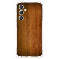 Samsung Galaxy S23 FE Stevig Telefoonhoesje Donker Hout