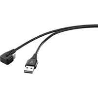 Renkforce USB-kabel USB 2.0 USB-C stekker, USB-A stekker 1.00 m Zwart RF-4609276