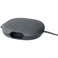brennenstuhl®estilo laadstation met textieloppervlak (Stekkerdoos met 1x Eurostekker en 2x USB-lader) zwart/antraciet