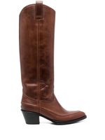 Buttero bottes d'inspiration western - Marron