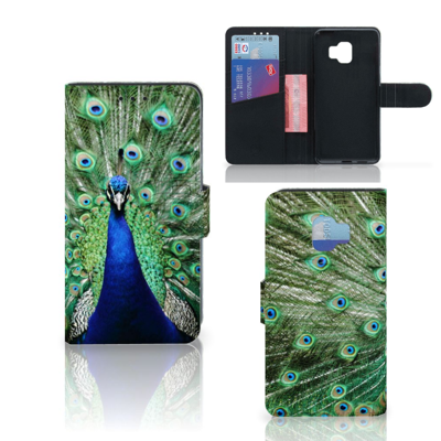 Samsung Galaxy J2 Core Telefoonhoesje met Pasjes Pauw