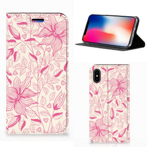 Apple iPhone X | Xs Smart Cover Pink Flowers