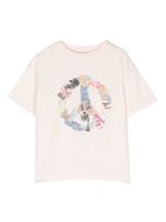 Palm Angels Kids t-shirt Peace en coton - Rose