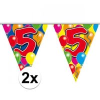 2x Vlaggenlijn 5 jaar 10 meter   -