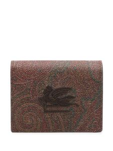 ETRO portefeuille à motif cachemire - Marron