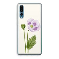 Purple poppy: Huawei P20 Pro Transparant Hoesje - thumbnail