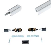 Xperta set 4m rail - Wit - Plafond opbouw - Enkele deur - opbouw - thumbnail