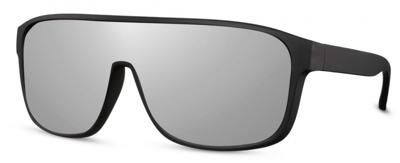 CWI zonnebril ovaal unisex cat. 3 zwart/zilver CWI zonnebril ovaal unisex cat. 3 zwart/zilver