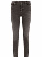 Dolce & Gabbana jean skinny à bords francs - Noir