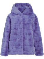 Apparis veste Goldie en fourrure artificielle à capuche - Violet