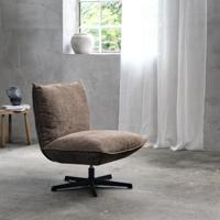 Fauteuil Fraser Lounge Choco Chenille - Giga Living - thumbnail