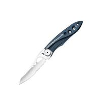 Leatherman Skeletool KBX Hoogwaardig multifunctioneel mes met 2 praktische gereedschappen, klein en compact gereedschap voor dagelijks gebruik, denim blauw
