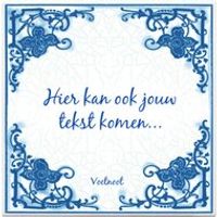Delfts Blauw tegeltje licht