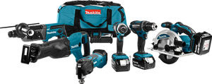 Makita 18 V Combiset voor divers zaag-, boor- en (slag)schroefwerk