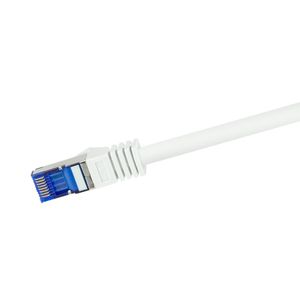 LogiLink C6A021S netwerkkabel Wit 0,5 m Cat6a S/FTP (S-STP)