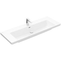 Wastafel Villeroy & Boch Subway 3.0 Met CeramicPlus 1 Kraangat Met Overloop 130x47x16.5 cm Wit Alpin Villeroy & Boch