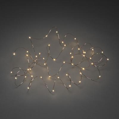 Konstsmide 6587-876 Motief lichtketting Druppel Buiten Energielabel: G (A - G) werkt op het lichtnet Aantal lampen 100 LED Barnsteen Verlichte lengte: 9.9 m