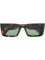 Off-White Eyewear lunettes de soleil Savannah à monture oversize - Marron - thumbnail