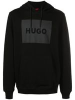 HUGO hoodie Duratschi à logo imprimé - Noir