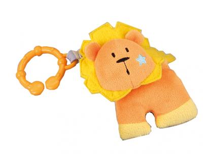 Happy People kinderwagenhanger leeuw 10 cm geel Happy People kinderwagenhanger leeuw 10 cm geel