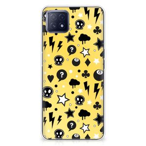 Silicone Back Case OPPO A53 5G | OPPO A73 5G Punk Geel