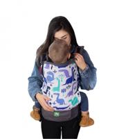 Luna Dream draagzak Grow Up Dino katoen wit/groen/blauw