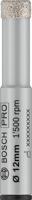 Bosch PRO Ceramic Easy Dry diamantboor, 1x (voor tegels, harde platen, Ø 12 mm, professionele accessoires voor boormachines/schroevendraaiers)
