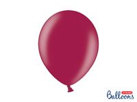 Metallic Ballonnen Bordeauxrood - 10 Stuks - thumbnail