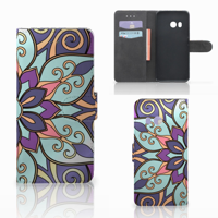 HTC U11 Hoesje Purple Flower