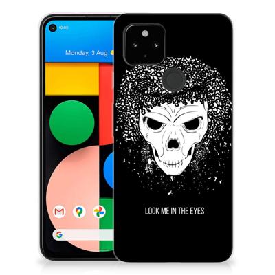Silicone Back Case Google Pixel 4a 5G Skull Hair