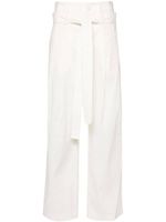 Issey Miyake pantalon droit Shaped Membrane - Blanc