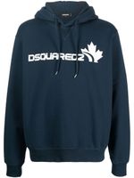 DSQUARED2 hoodie à logo imprimé - Bleu