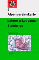 Wandelkaart 09 Alpenvereinskarte Loferer und Leoganger Steinberge | Al - thumbnail