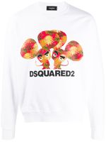 DSQUARED2 sweat à logo imprimé - Blanc - thumbnail