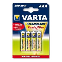 Varta Longlife Accu AAA 800 mAh accu/accu (draadloze hydride (NiMH), blauw, groen, AAA)