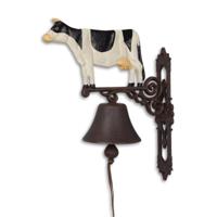 A PAIR OF CAST IRON COW BELLS - thumbnail