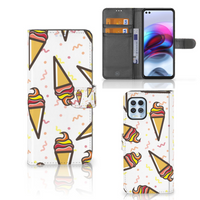 Motorola Moto G100 Book Cover Icecream