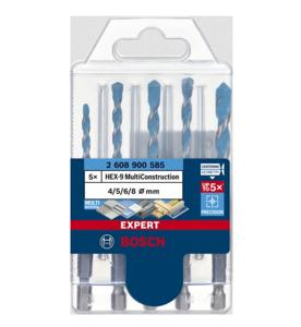 Bosch Accessories EXPERT MultiConstruction HEX-9 2608900585 Multifunctionele boorset 5-delig 4 mm, 5 mm, 6 mm, 8 mm Zeskant schacht 5 stuk(s)