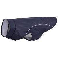 vidaXL Hondenregenjas met reflecterende strips polyester marineblauw L, hond waterdichte jas, puppy regenjas, hond regendoek, hond regenkleding