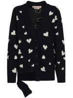 Marni cardigan Bunch of Hearts en laine d'alpaga - Noir