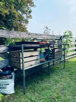 Royal Well kweektafel vrijstaand 165x45x90 cm - groengrijs