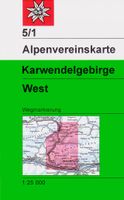 Wandelkaart 05/1 Alpenvereinskarte Karwendelgebirge - West | Alpenvere - thumbnail