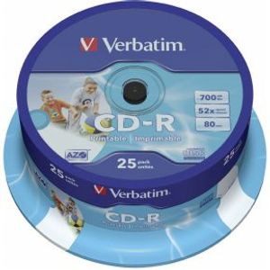 Verbatim CD-R 52x 25st. Spindle Printable